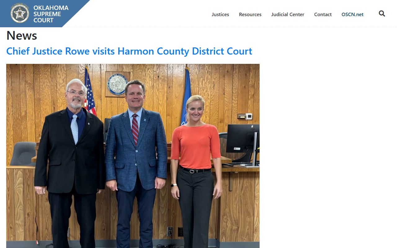 Dewey County court dockets Oklahoma Supreme Court news page